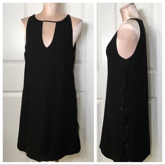 Parker Riviera Side Lace-up Cocktail Mini Dress - Picture 2 of 8